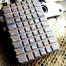 KSKJ смотреть видео 6*4*1,6 см ZP вставки пламени шаблон/камень мыть TC4 Титановая Броня Зажигалка водонепроницаемый закрытый шарнир