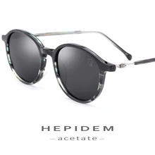 Ацетатные солнцезащитные очки для мужчин, модные брендовые дизайнерские поляризованные солнцезащитные очки, новые винтажные Ретро Круглые Солнцезащитные очки для женщин, очки без винтов