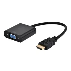 HDMI к VGA конвертер адаптер Male-Female полный 1080 P Кабели Адаптеры для сим-карт HDMI мужчин и VGA Женский кабель Шнур для HDTV портативных ПК DVD