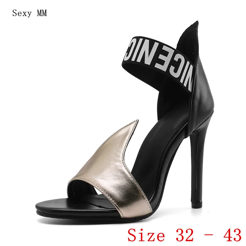 

Peep Toe Women High Heel Sandals Shoes Woman High Heels Ladies Gladiator Sandals Pumps Small Plus Size 32 33 - 40 41 42 43