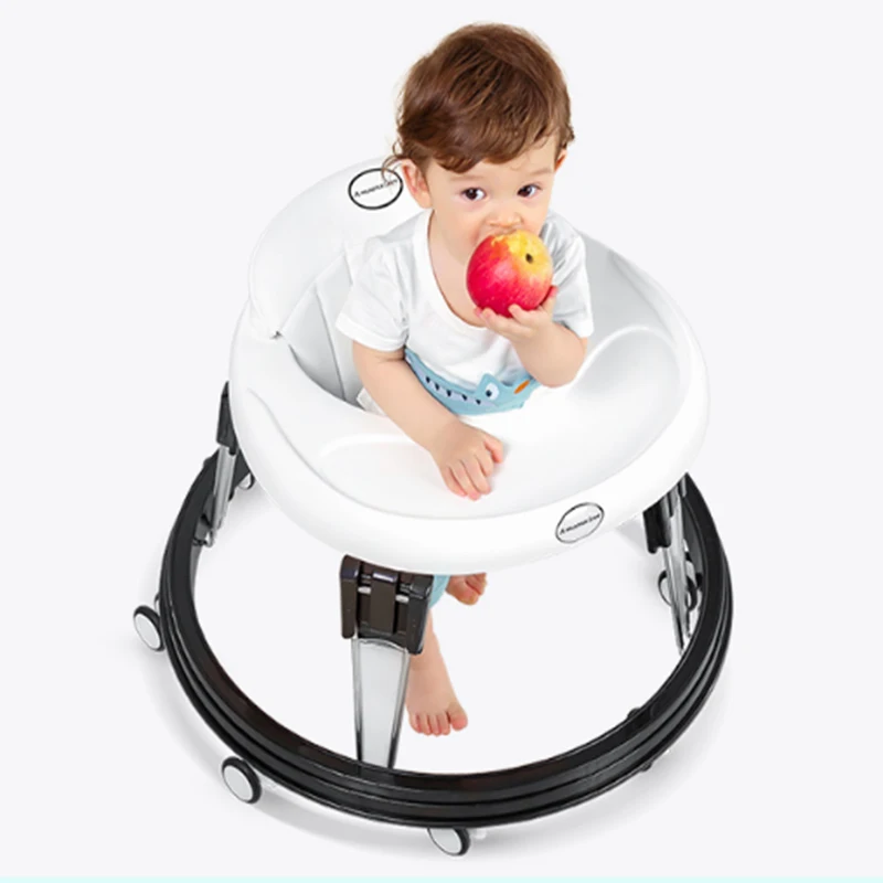 

Free shipping Baby walker multi-function 6/7-18 months rollover young children push can sit folding baby learn driving