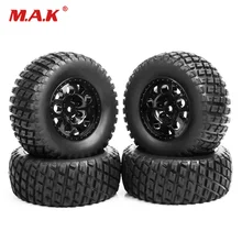 4 pz/set RC 1:10 breve corso pneumatici per camion e ruota 12mm esagonale misura per TRAXXAS SlASH pneumatici per cerchioni auto