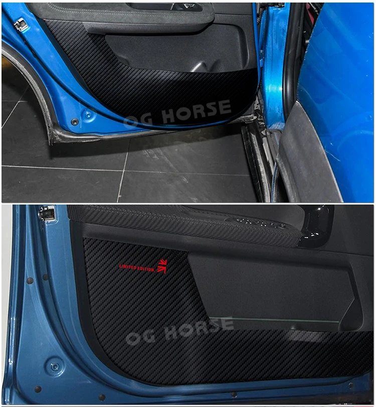 Автомобильная дверь анти-kick Pad стикер ультра-тонкий 5D углеродное волокно Кожа Защита двери боковой край пленка для MINI Cooper Countryman F60