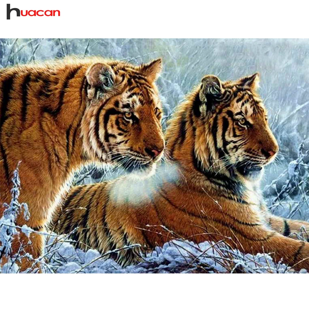 

Diamond Mosaic Animals Diamond Embroidery Cross Stitch Tiger Diamond Painting Full Square Rhinestones Resin Drill Kitchen Decor