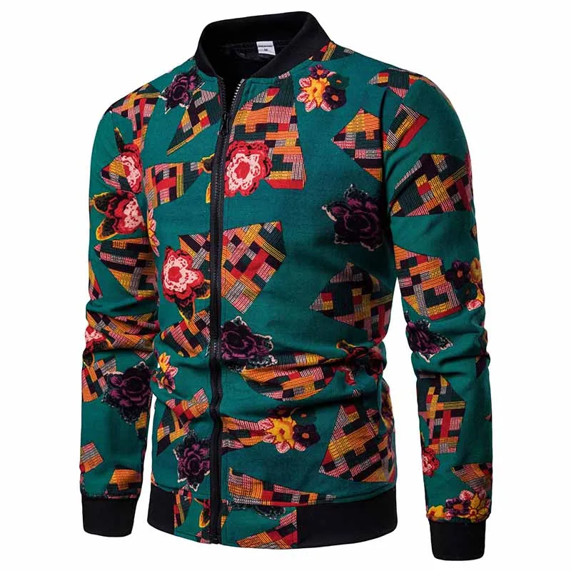 Mens Jackets New Japanese Floral pattern Men Jacket Coat Man Hip Hop Streetwear Men Jacket Coat Bomber Jacket Men Clothes Sping