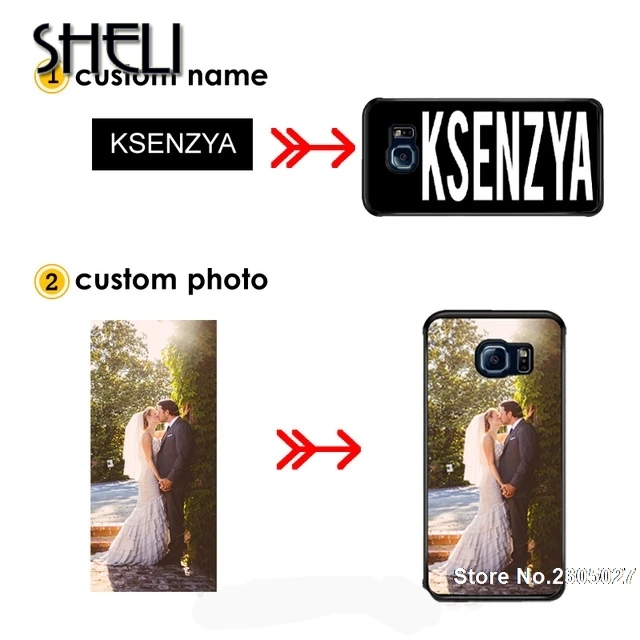Чехол для фото с логотипом SHELI на заказ iPhone 5 6 6s 7 8 plus 11 pro X XR XS max Samsung S7 edge S8 S9 S10 |