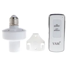 Пульт дистанционного управления E27 винт свет лампы держатель колпачок гнездо переключатель беспроводной