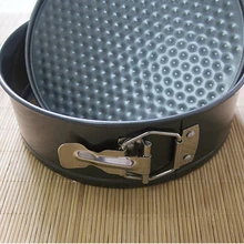 1 шт. " Инструменты для выпечки Flan жестяная пирожная сковорода рифленый противень для выпечки антипригарное свободное основание Форма для пирога черная капля дно JC 0511