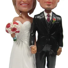 Персонализированная кукла с качающейся головой, свадебное Подарочное свадебное украшение, кукла из полирезины на заказ