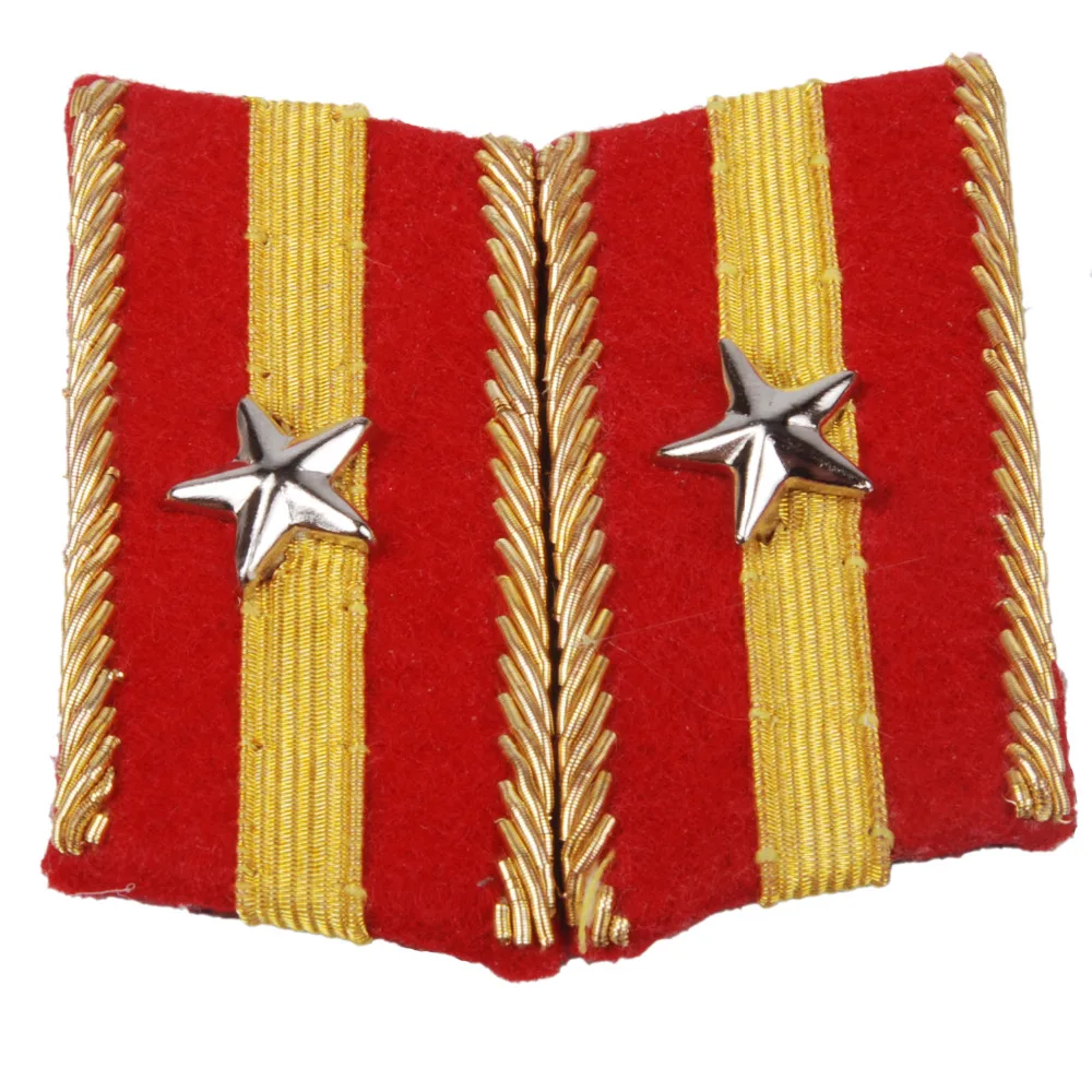 

WWII IMPERIAL JAPANESE ARMY SECOND LIEUTENANT COLLAR TABS -35390