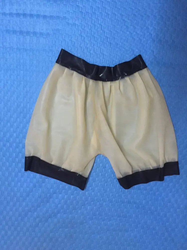 Транспаст латексное белье резиновые латексные Панталоны Сексуальная латексная мужская одежда резиновые шорты брюки