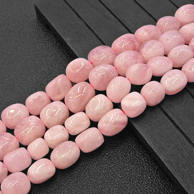 Günstige 10 11x13 15mm Natürliche Freefrom Kartoffel Madagaskar Rose Quartzs Perlen Lose DIY Perlen Für Schmuck Machen Perlen Zubehör 15  