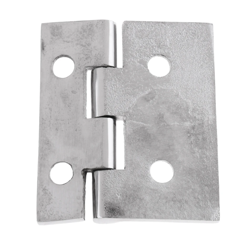 Durable Marine 316 Stainless Steel Flush Strap Hinge Door Hinge for Marine Fishing Boat Yacht RV Dinghy Home Desk Replacement