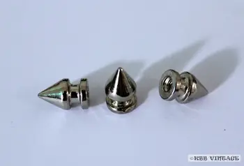 

Wholesale 1000pc 1/2" Screwback Spikes Punk Leathercraft Accessories DIY Rivet studs Silver