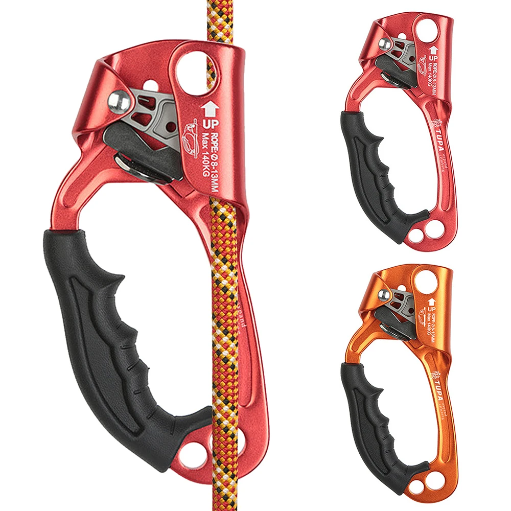 for 8~12 mm Rope Right and Left Paliston Climbing Hand Ascender for Rock Climbing Arborist