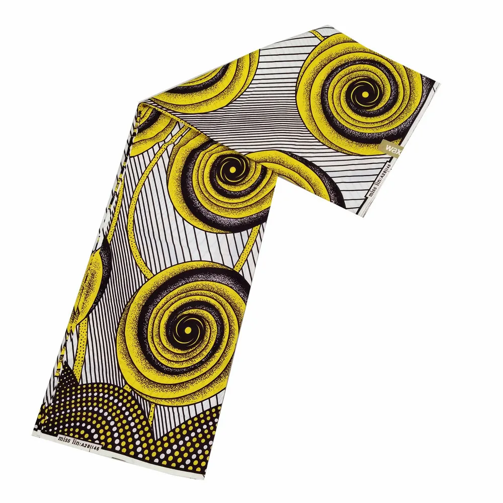 

2019 wax print soft cotton fabric ankara style super wax Hollandais high quality real dutch wax for women dress A1211