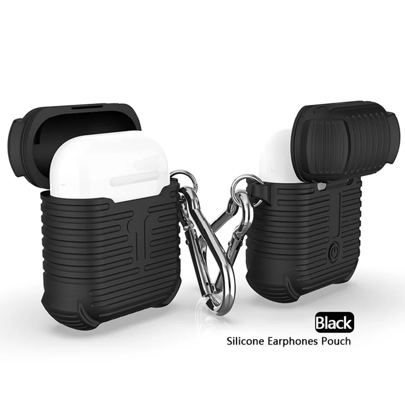 Soft Silicone Case Earphones For Apple Airpods Bluetooth Wireless Earphone Anti-drop And Shockproof Cover Box For Air Pods Bag