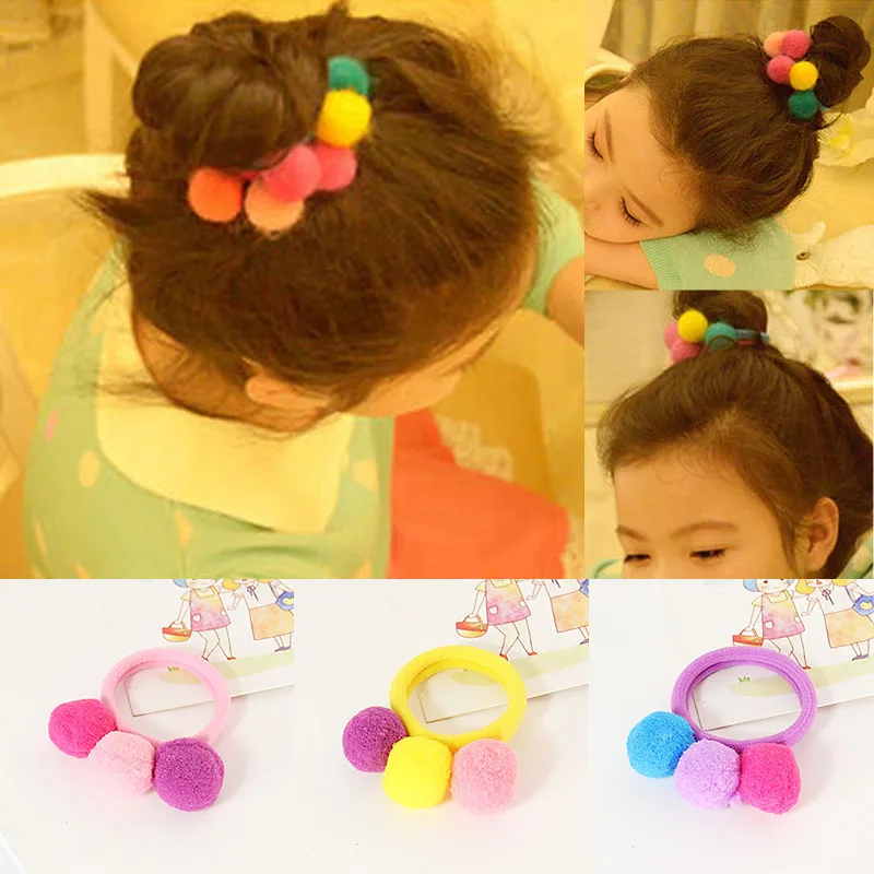 

Hot 1PC Fashion Lovely Girls Children Delicate Colorful Elastic Hair Band Hair Rope Hair Accessories