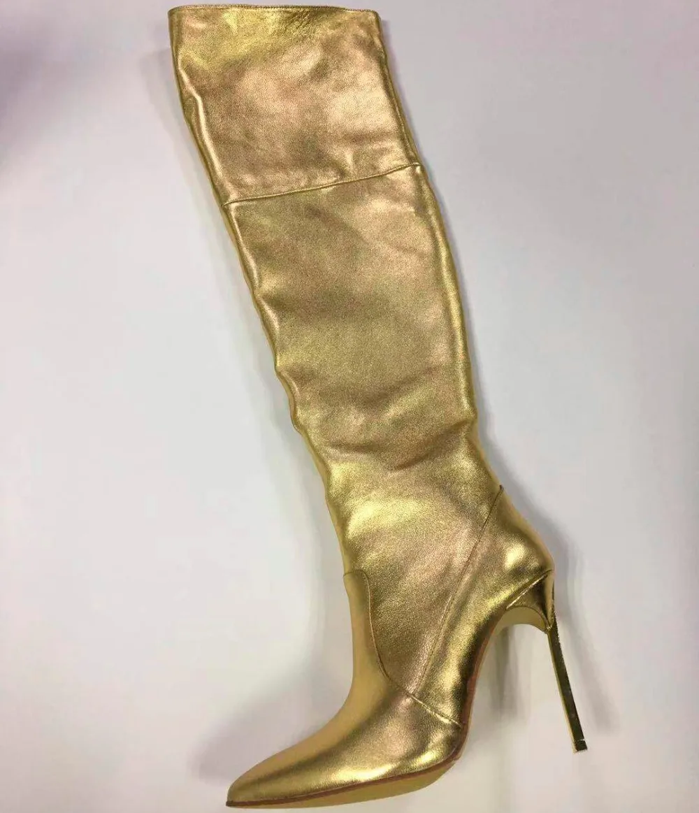 metallic gold boots women's shoes