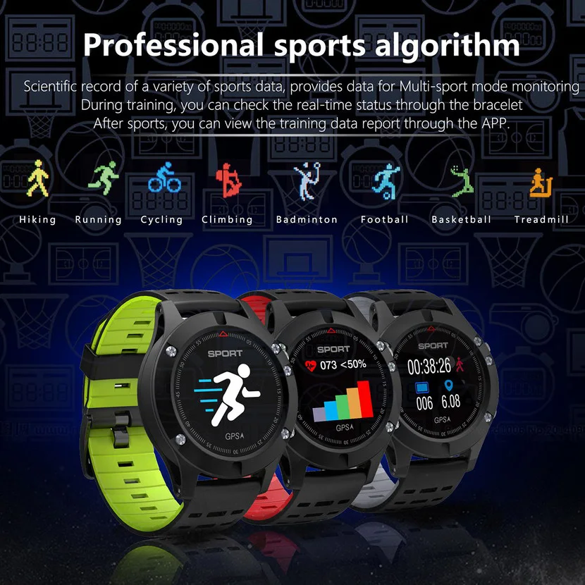 F5 smart watch Для мужчин часы relogio барометр термометр Bluetooth 4 2 мужчин's Часы носимые