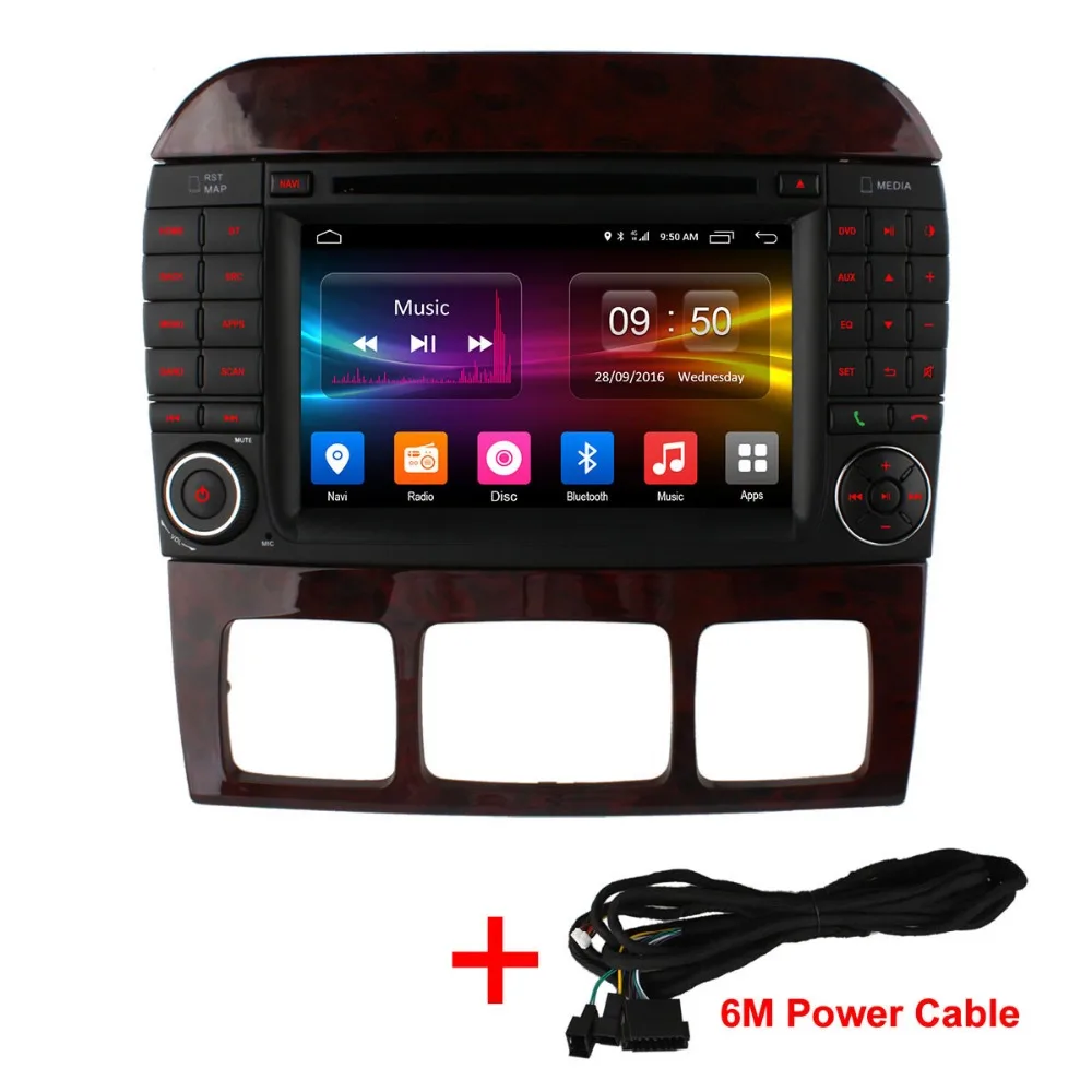 Perfect vehicel C500 8 Core Android 6.0 Car DVD Player for Mercedes S Class S500 S600 S280 S320 S350 S400 S420 S430 W220 Radio 4G GPS 4