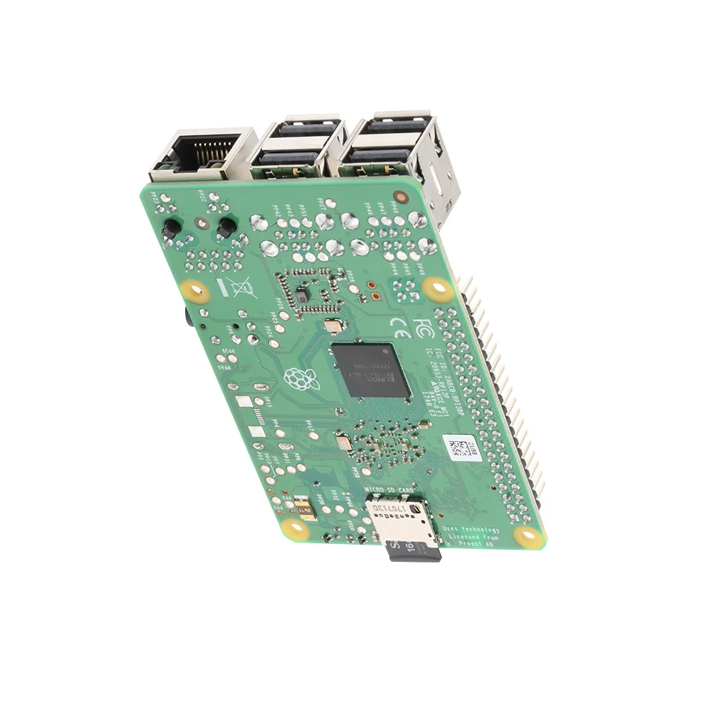 2018 original nuevo Raspberry Pi 3 Modelo B, modelo B + (enchufe) incorporado Broadcom quad core de 1,4 GHz de 64 bits Wifi procesador Bluetooth y Puerto USB - 4