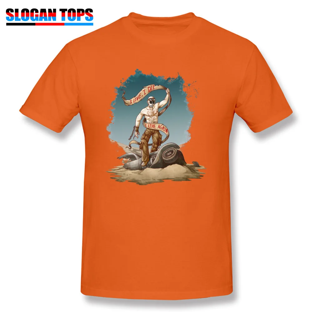 Mad Max Witness Me 13839 100% Cotton Tops & Tees for Men Summer T-shirts Group Designer Round Neck Clothing Shirt Short Sleeve Mad Max Witness Me 13839 orange