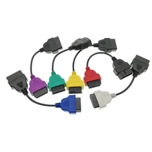 Cabo diagnóstico do adaptador do conector do automóvel de 6 cores o mais atrasado para fiatecuscan e multiecuscan para fiat alfa romeo e lancia