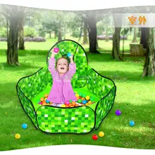 Складные детские океанские бассейны с мячами, детские зеленые игровые палатки для игр, Крытый открытый для детей, piscina дом, игровой домик-бассейн, всплывающий тент