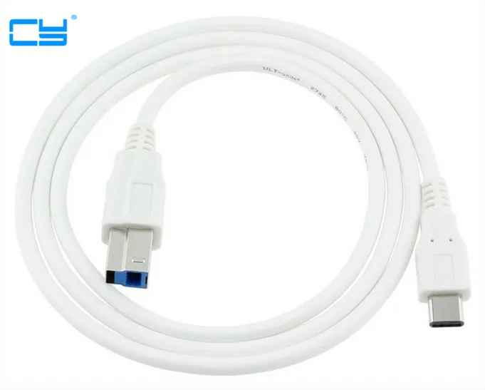 

1m 10Gbps High Speed USB 3.1 Type C to 3.0 B BM Cable Interface Data Transmission Connector for 2015 Macbook to Printer Scanner