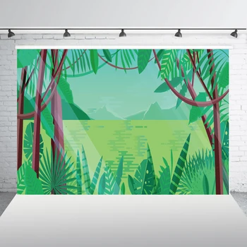 

Photography Backdrops Birthday Backdrop Jungle Safari Dessert Table Background Banner Birthday Baby Shower Photo Booth XT-6915