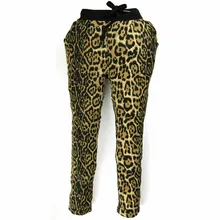 Штаны-шаровары с леопардовой рсцветкой брюки-капри для девочек от 6 до 10 лет дети хип-хоп брюки связаный camo joggers saroue на осень-весну mh6933