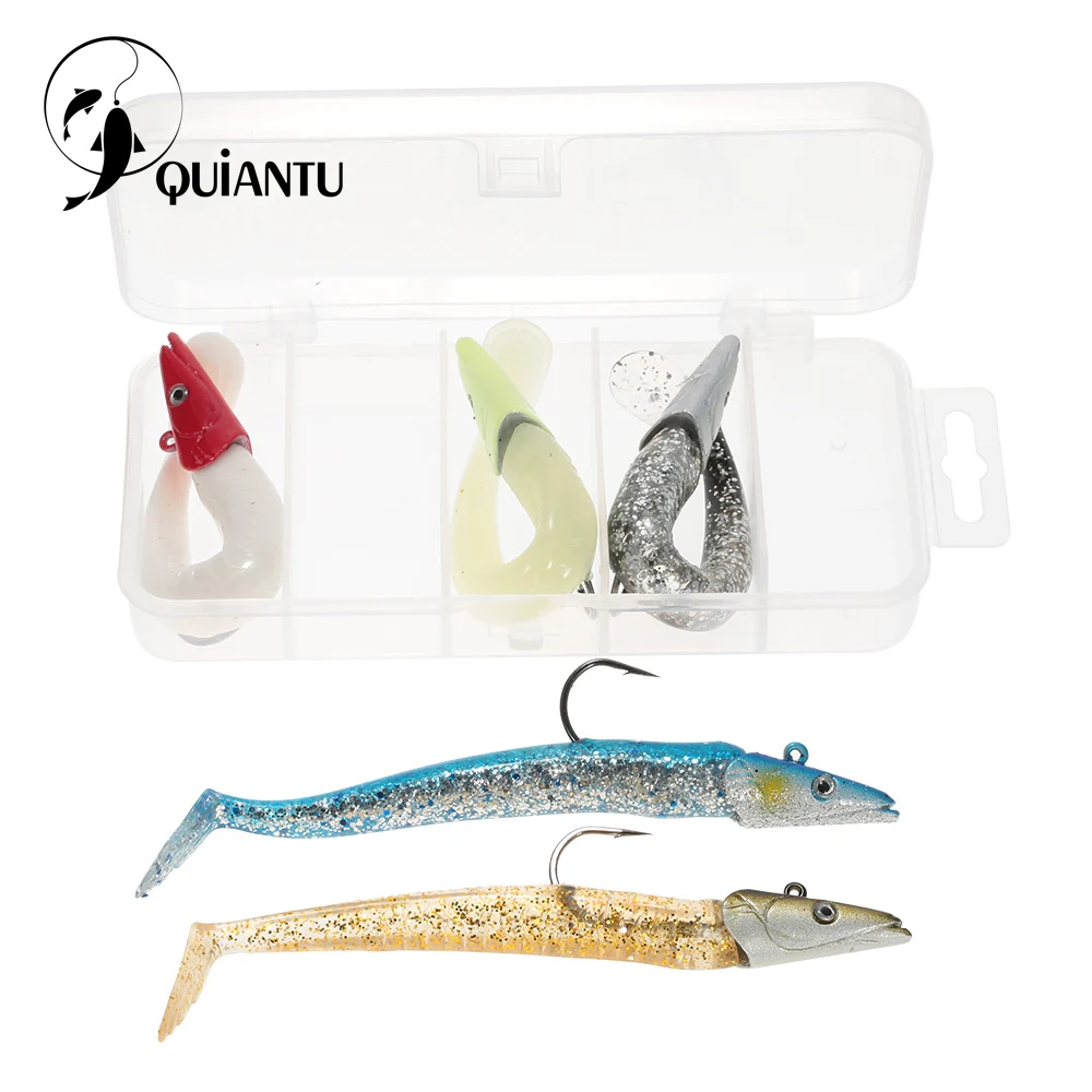 

5 Pcs/lot Fishing Soft Lure 22g/110mm Fishing Worm Swimbaits Jig Head Sinking Soft Lure Fly Fishing Bait Fishing Tackle Boxes