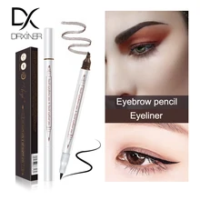 Микроблейдинг, жидкий, четыре головки, карандаш для бровей, двойная головка, глаза, макияж, карандаш, водонепроницаемый, стойкий, макияж глаз