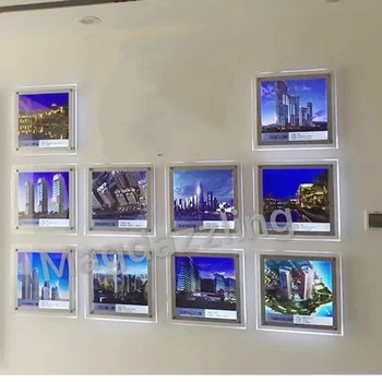 

10 UNITS LED ACRYLIC POSTER FRAME A2 SIZE LIGHT BOXES WALL MOUNT