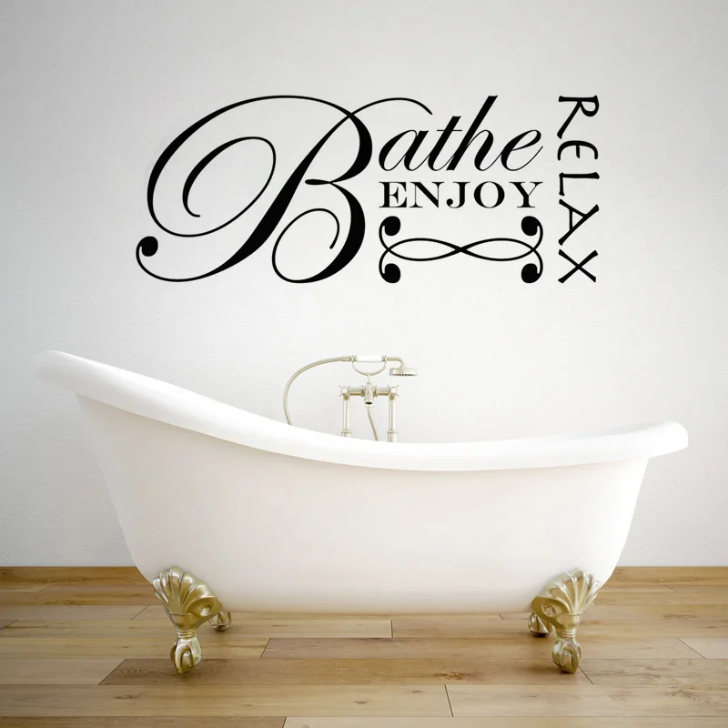 Vinyl Wall Decals Bathroom Bathtub Wall stickers Home Decor Toilet