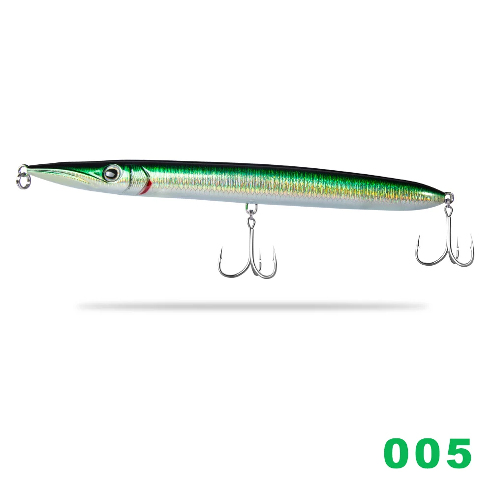 Stickbaits para Pesca Leerfish e Bluefish Hunthouse Isca Barracuda Lure 32g Longo Fundição Lápis Topwater Iscas 190mm 11 Esporte e Lazer