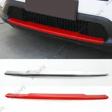 Rojo/Plata Para Jeep Compass 2017 + ABS Parachoques Delantero Del Coche Placa de Accesorios Decoraciones Cubierta del Protector de La Cubierta
