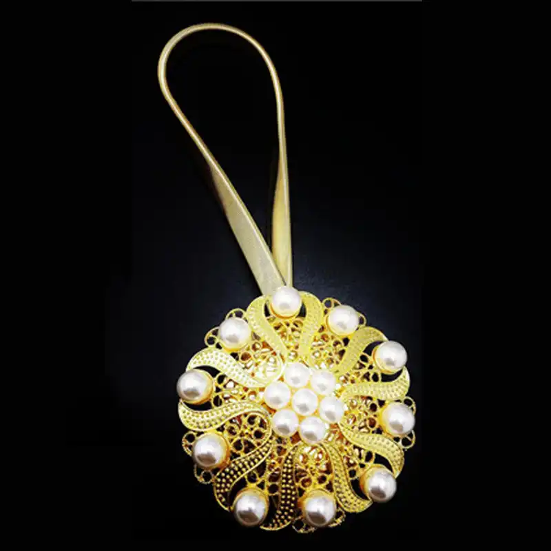 Flower Curtain Tie Backs Shower Curtain Tieback Magnet Buckle