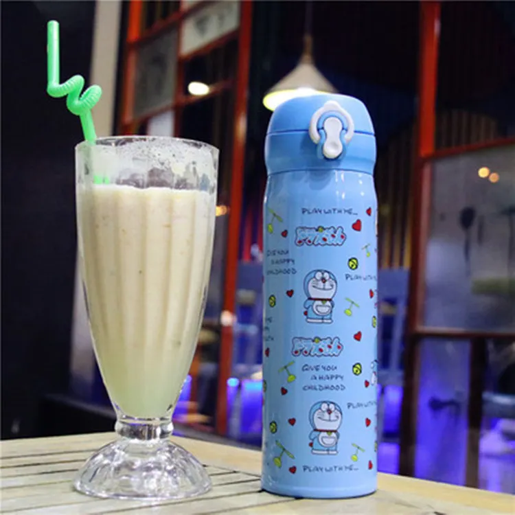350 мл/500 мл японский мультфильм Doraemon фирменный дизайн Термос вакуумная бутылка для воды кофе кружка детский термос бутылка Термос бутылки