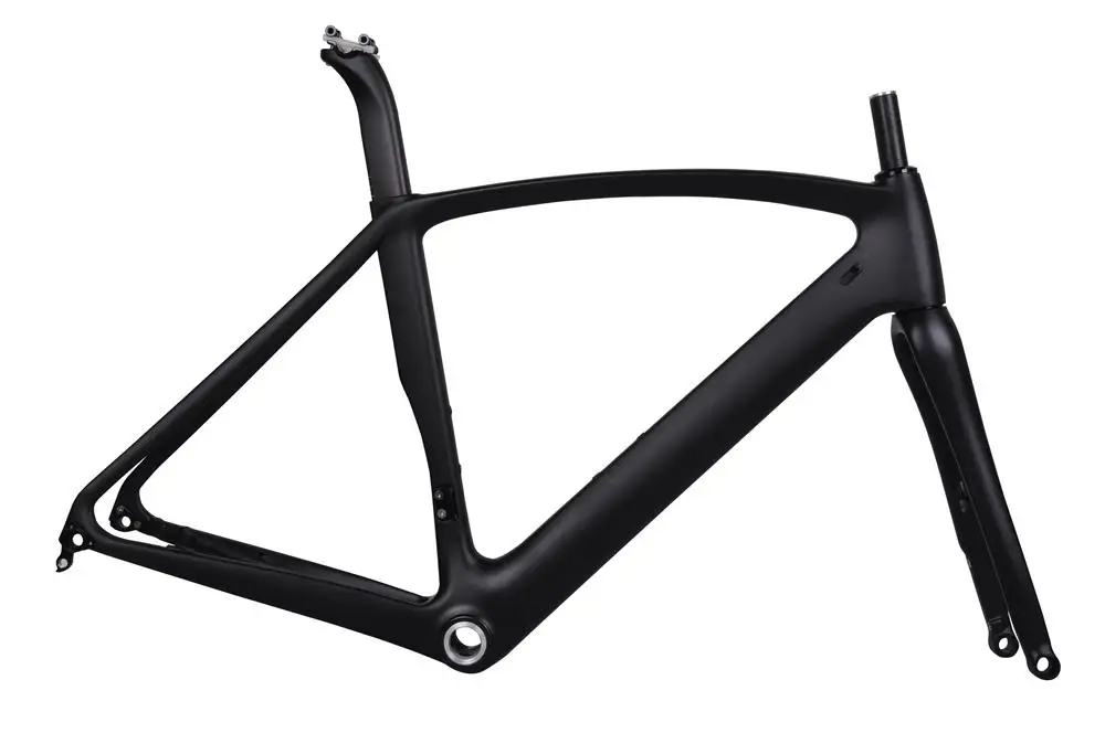 Discount FM099 Max Tire 30C Carbon Road Frame Aero Carbon Endurance Disc Brake Flat Mount Bicycle Frameset Racing Bike frame 0