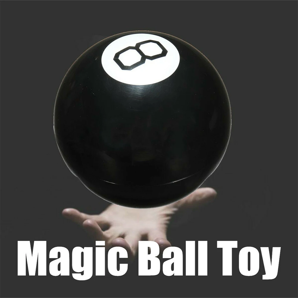 

Black 8 Educational Toy Tricks Learning Funny Predict Game Magic Ball Decision Party Fun Spherical Gift Answer Fortune Portable