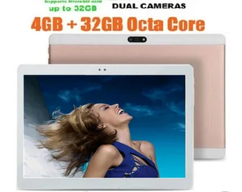 10 Inch Tablet PC Android 6.0 Octa Core 4GB RAM 64GB ROM dual sim Phone Call 3G GPS Tablets+gifts  1280X800