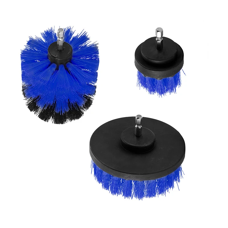 

3pcs Power Scrubber Brush Set Bathroom Drill Scrubber Brush for Cleaning Cordless Drill Attachment Kit Power Scrub Brush Blue