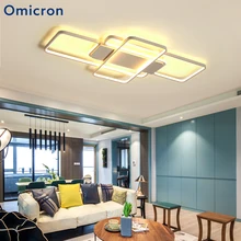 Omicron светодиодный потолочный светильник, Домашний Светильник, акриловый декор, регулируемое освещение, лампа для гостиной, спальни, кабинета, освещение