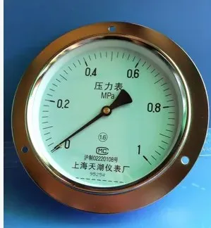 

Y150ZT 1mpa 1.6 stage axial band edge manometer gauge panel