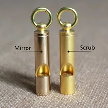 Горячая Распродажа, 2 стиля, полировка глазурью, ретро латунный спасательный механизм, спасательный аварийный SOS свисток, карабин, Максимальная интенсивность звука