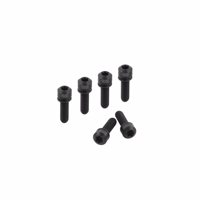 

STAN TI Mtb Bike Stem Bolts Titanium M5*18 mm Bicycle Handlebar Stem Bolts 6 Piece / lot
