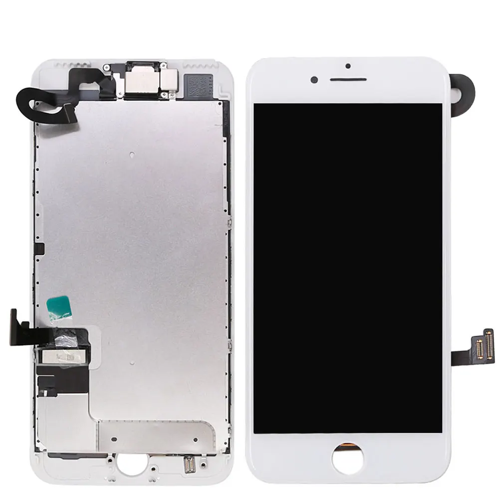 Полный части для iPhone 7 7G 7 plus ЖК-экран, с фронтальной камерой динамик задняя панель дисплей сенсорный экран Замена