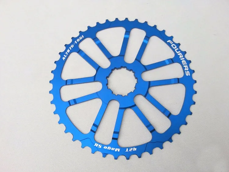 1 шт. Fouriers CNC одноцепное кольцо Велосипедное кольцо Звездочка 40T 42T для 10S H I M A N O кассеты